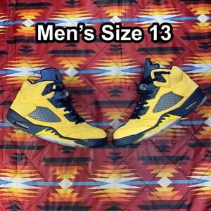 Nike Air Jordan 5 Retro SE Michigan State Wolverines Men’s 13 Shoes (CQ9541-704)